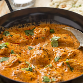 Poulet au curry ou coco, riz ananas